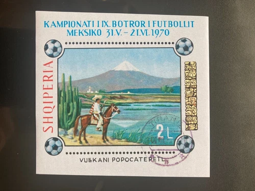 Albania 1970 Block Football Stamped