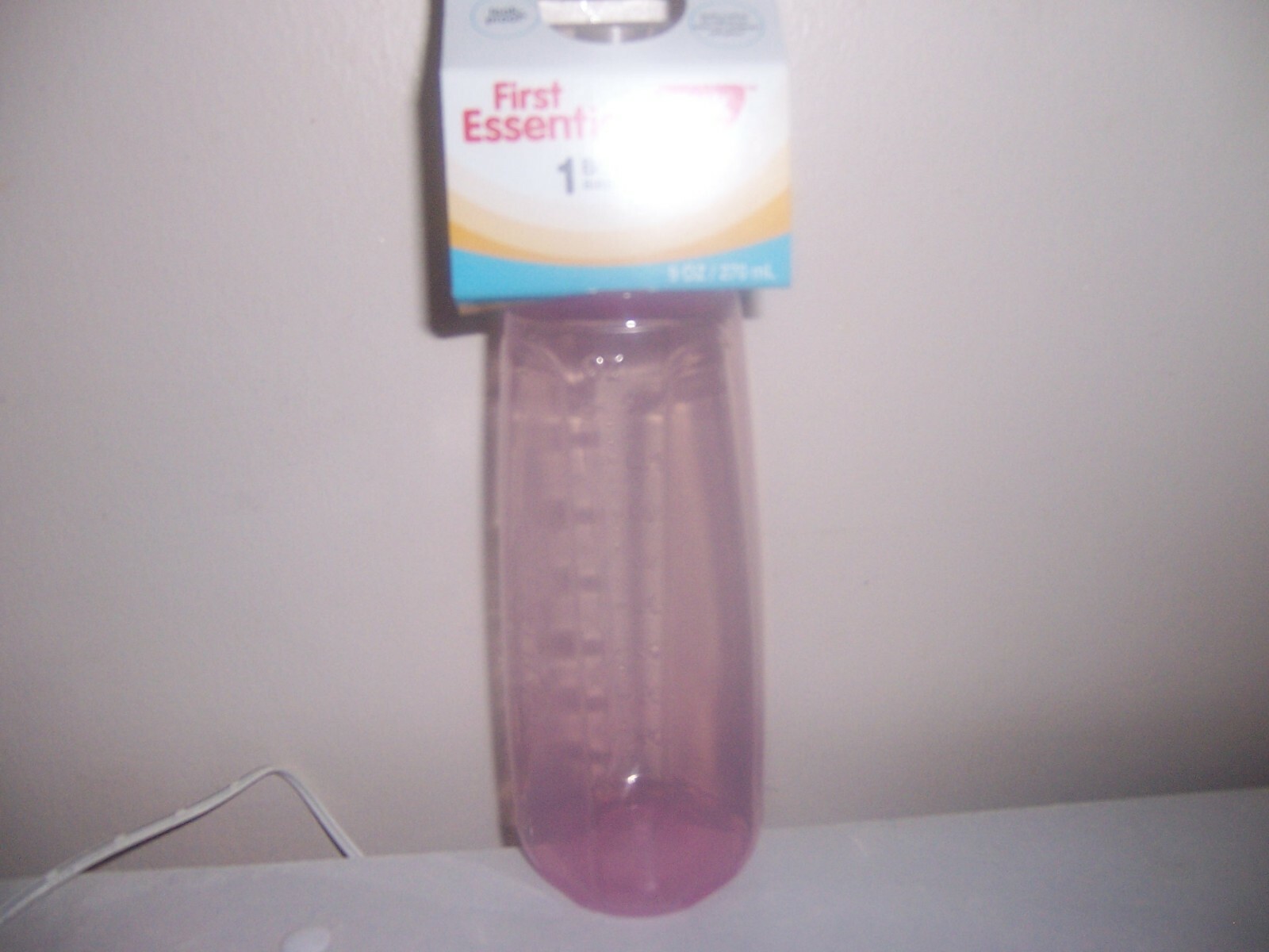 First Essentials NUK Pink Latex Baby Bottle