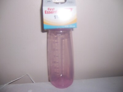 First Essentials Nuk pink latex baby bottle New