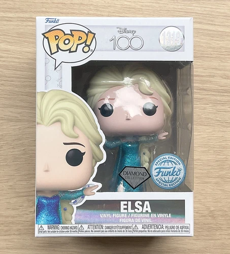 Funko Pop Disney Frozen Elsa Diamond Glitter #1319 + Free Protector