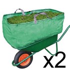 2 x Equestrian Stable Wheelbarrow Bag Heavy Duty Increased Capacity Straw 270L