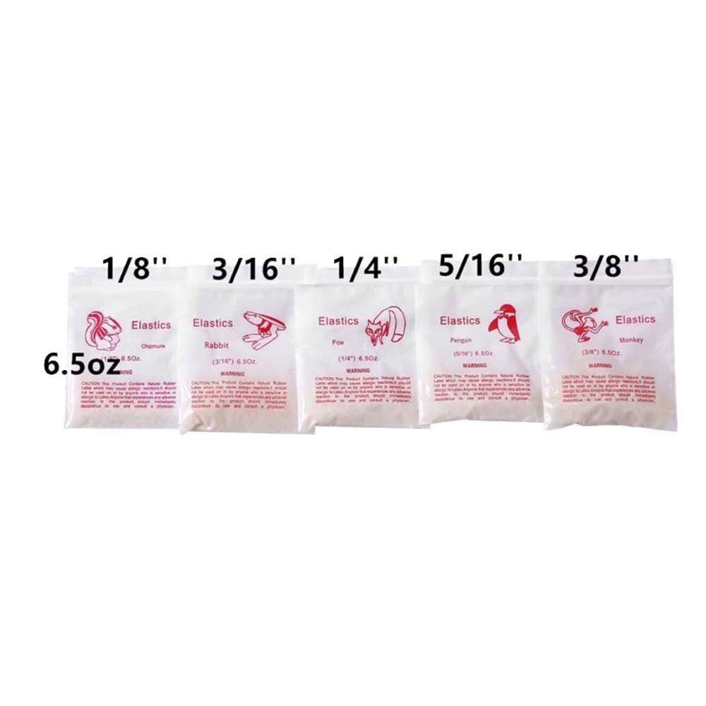 1 Bag 100PCS Dental Orthodontic Elastic Rubber Bands Brace Fox 6.5