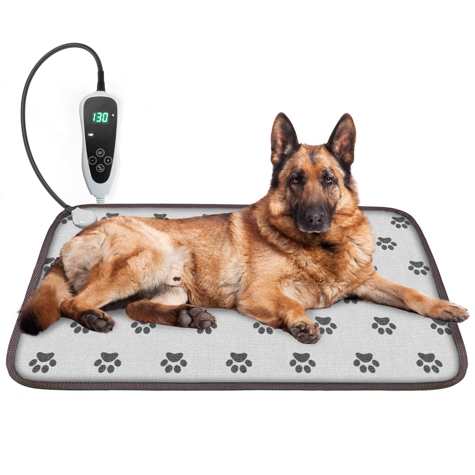34x21in Waterproof Pet Heating Pad For Dogs Smart Therm...