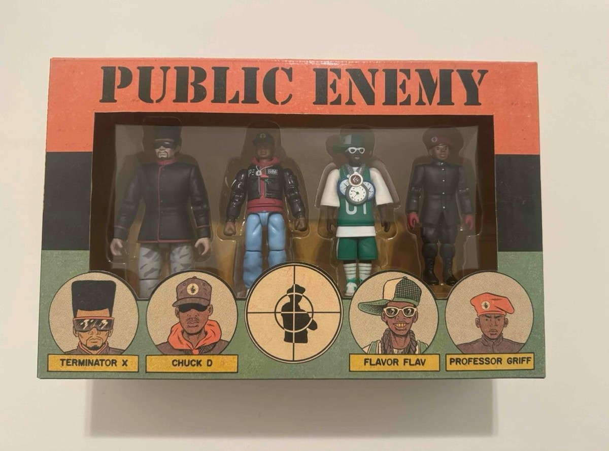 PUBLIC ENEMY DESIGNER VINYL ACTION FIGURES SET BY PRESSPOP