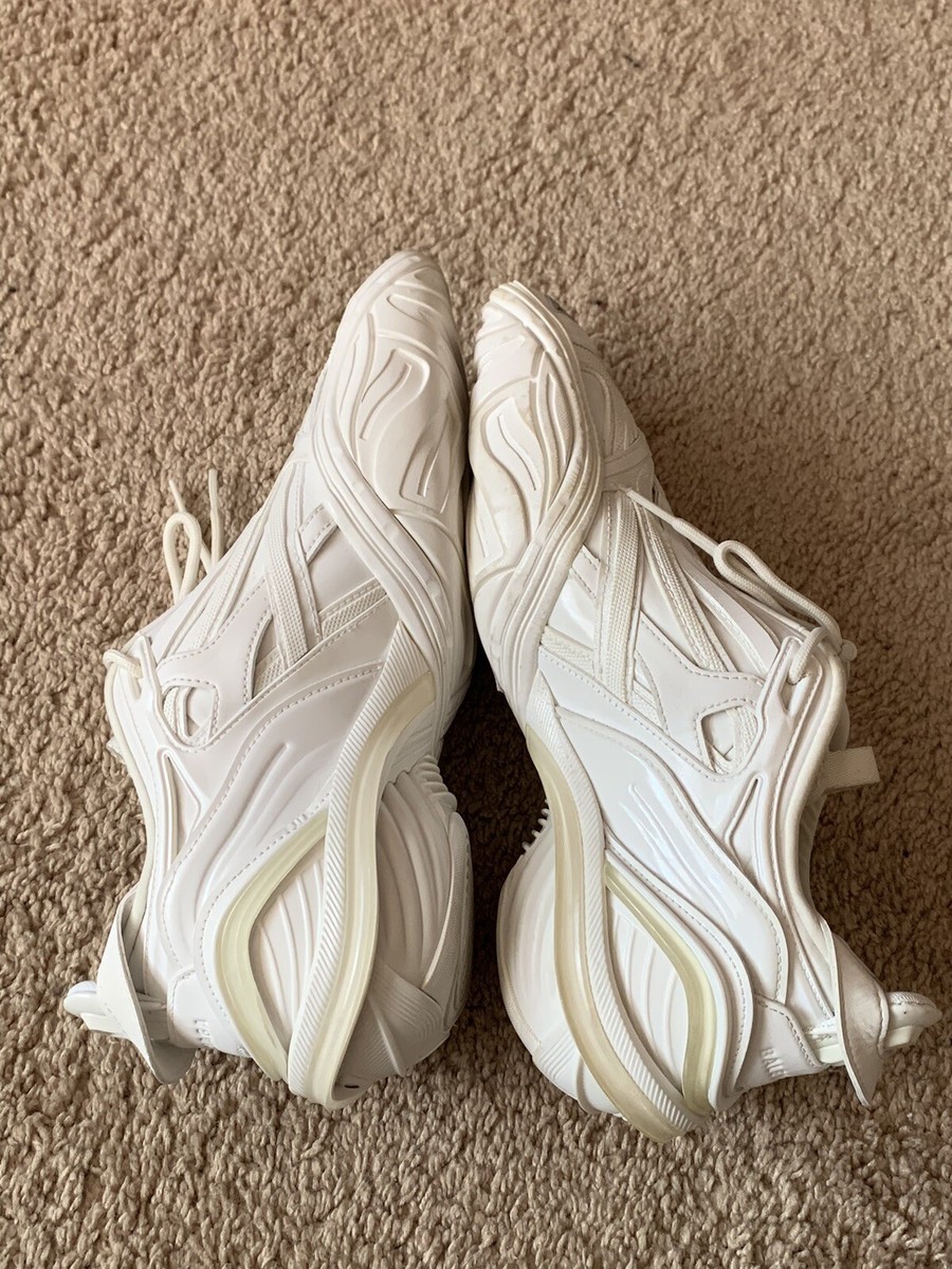 Balenciaga tyrex sneakers sz 8 Futuristic White Reflective Square Toe Drive  41