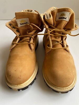 Timberland Premium Waterproof Roll-Top Camo Boots Wheat 