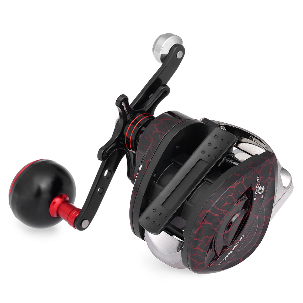 14+1BB Saltwater Baitcaster Fishing Reel Wheel with Digital Line