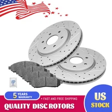 Front Rotors + Ceramic Brake Pads for Nissan Pathfinder Frontier Xterra Equator