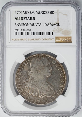 1791MO FM Mexico 8 Reales AU Details NGC 948842-1