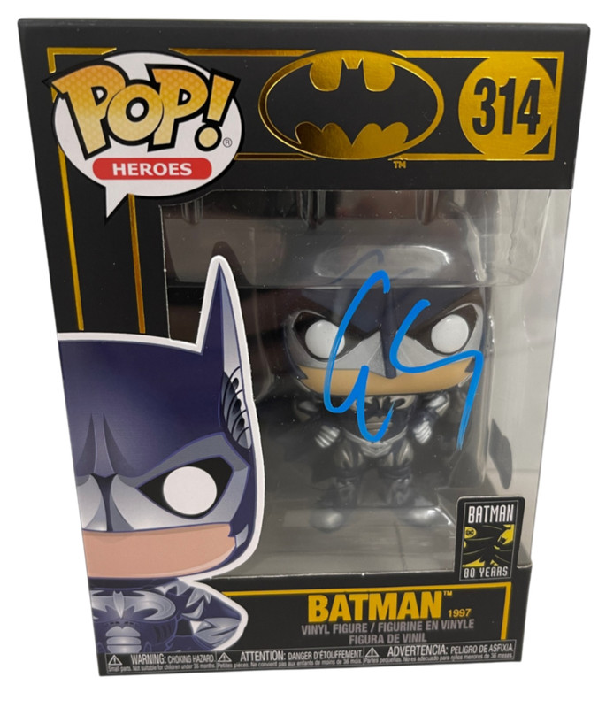George Clooney Signed Batman Funko 314 Authentic Autograph Beckett