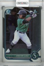 2022 Topps Bowman Seattle Mariners Jonatan Clase Base Chrome Prospects