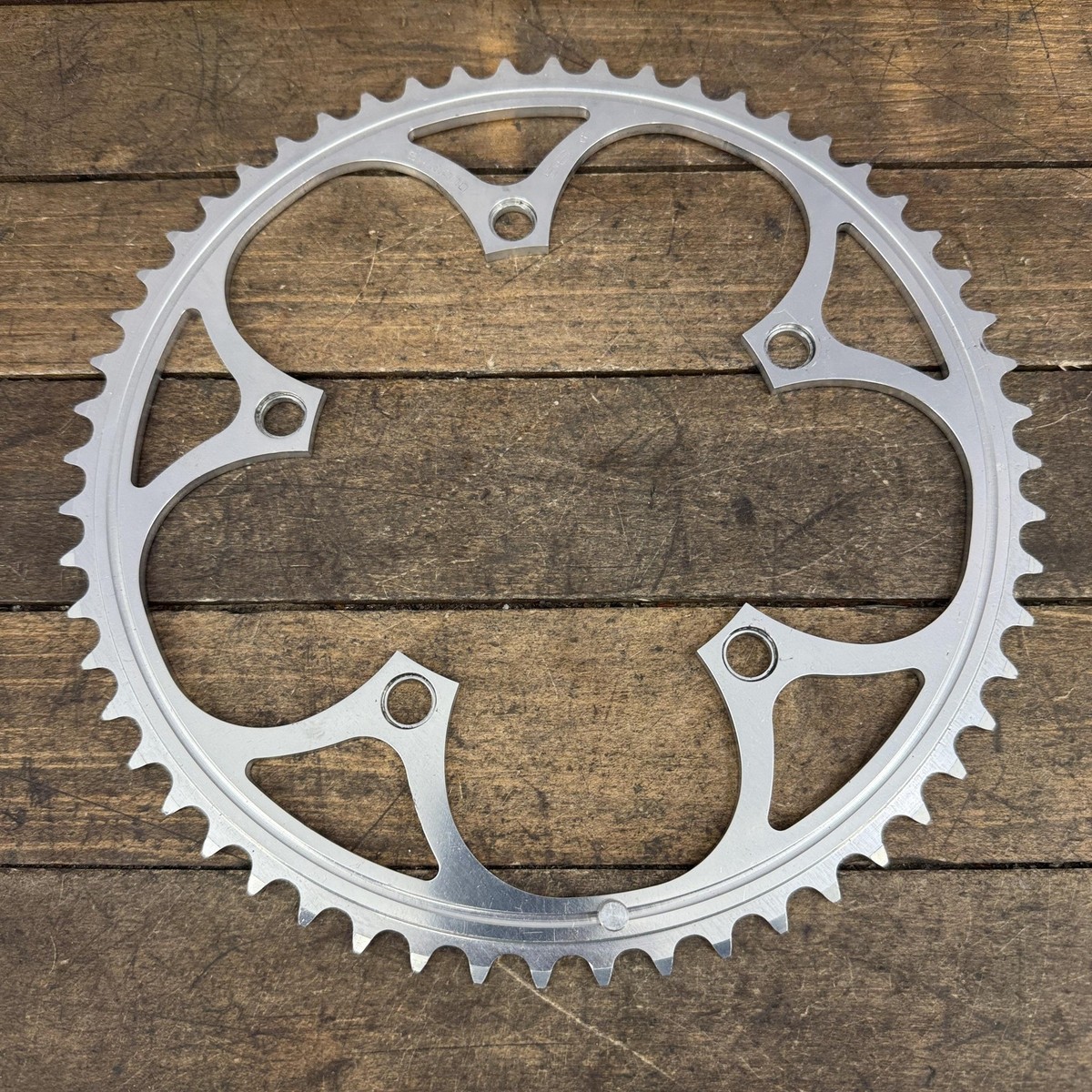Vintage Shimano 56T Chainring 130 BCD 5-Arm Silver Road Bike Dura