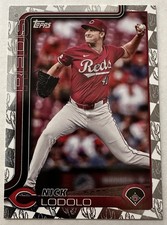 2025 Topps Spring Training Foil Card #21 Nick Lodolo Cincinnati Reds 