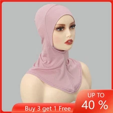 Inner Underscarf Hijab Hat Muslim Women Instant Scarf Wrap Full Cover Turban Cap
