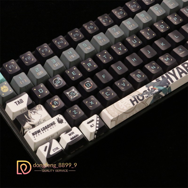 Zenless Zone Zero Hoshimi Miyabi PBT Keycap 120 Keys For Cherry MX