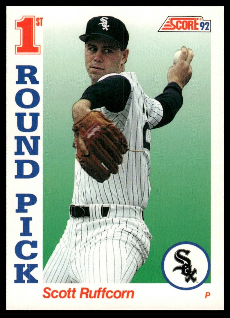 1992 Score #806 Scott Ruffcorn White Sox RC