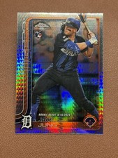 2025 Topps Chrome Update Jace Jung Prism RC