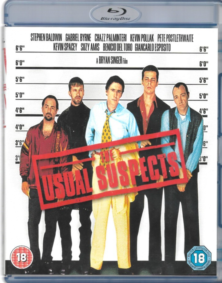The Usual Suspects Blu Ray  Steven Baldwin Kevin Spacey  Pete Postlethwaite