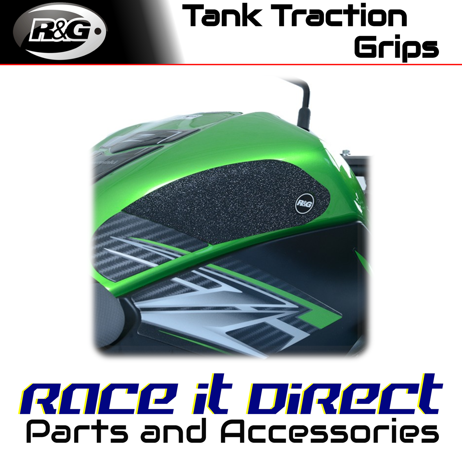 Tank Traction Grips for Kawasaki Z125 2019-2020 R&G