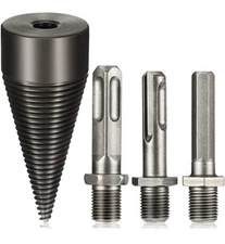 Wood Splitter Drill Bit Heavy Duty Removable Firewood Log Splitter