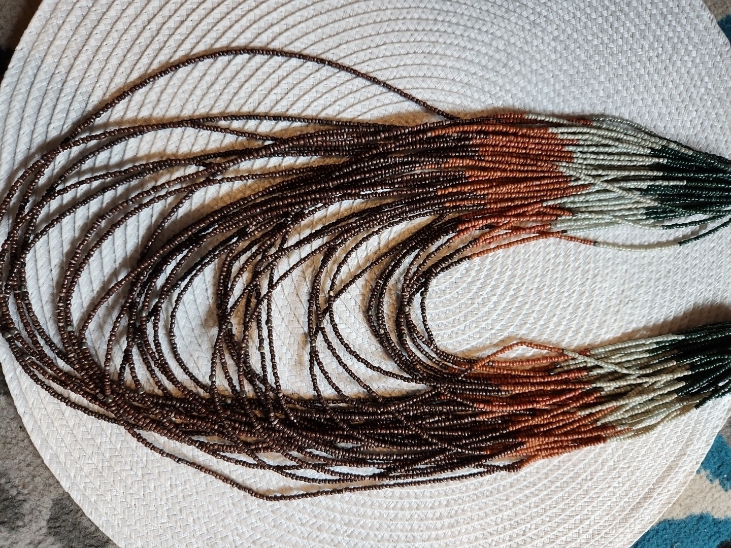 Multiple Level Multicolor Necklace Aged From The … - image 2