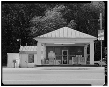 2. Front north elevation, looking south. - Short Pump Shell Gas Station, 11441