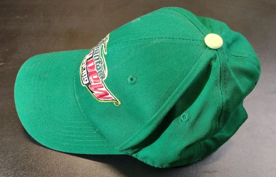Mountain Dew гонки шляпа крышка ремень назад взрослых зеленый 2009 Nascar бейсбол повседневный - Изображение 4 из 4