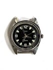VINTAGE TIMEX ELECTRIC WATCH BLACK DIAL  Stainless Steel Back for parts