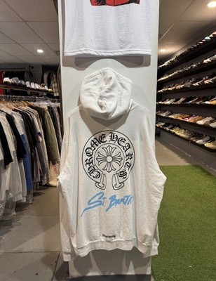 Size XL- Chrome Hearts St Barths Horseshoe Pullover Hoodie White