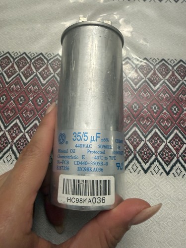 35/5 uF 440VAC Dual Run Capacitor HVAC AC Condenser Motor HC98KA036 CBB65B
