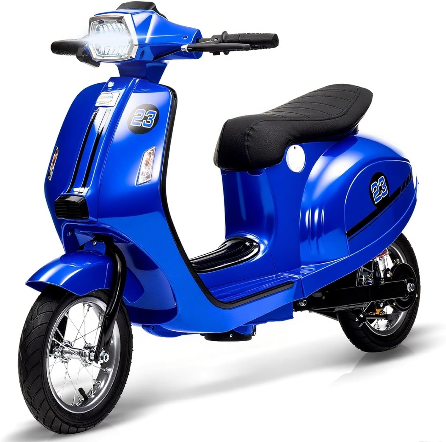 24V Kids Electric Moped Scooter Max 14MPH, 2-Wheel Ride-On M