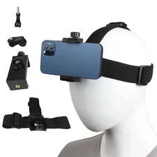Cell Phone Head Strap Belt Mount Phone Holder For iPhone Samsung Gopro 11 10 9