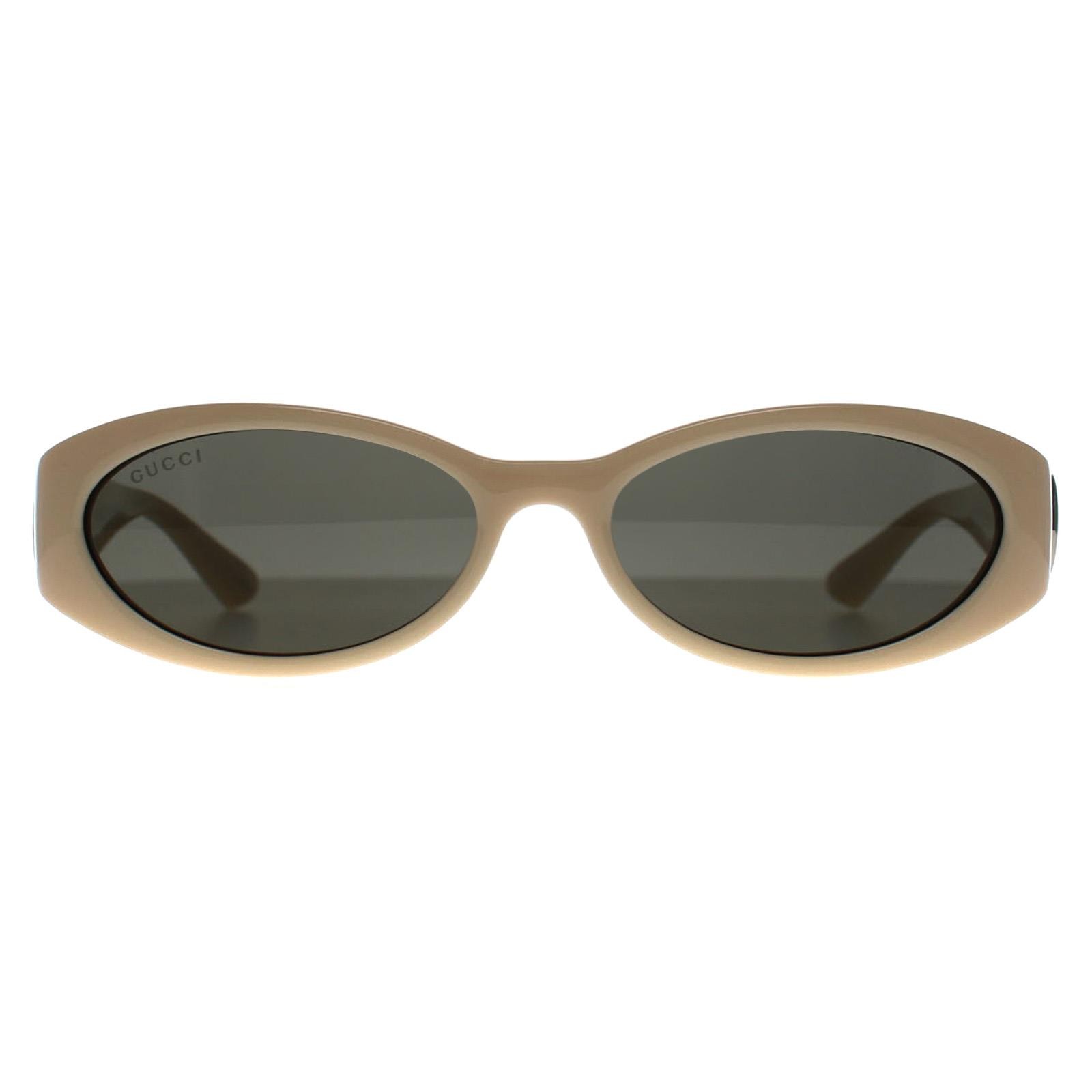 Gucci Sunglasses GG1660S 004 Shiny Ivory Grey Light Mirror