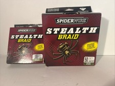 Spiderwire Stealth Braid Superline Fishing Line 50lb  30lb Lot Of 2