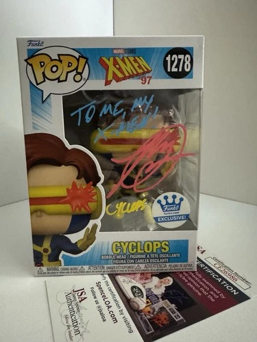 Cyclops Ray Chase signed 1278 FUNKO POP JSA CERT X-MEN
