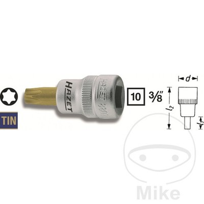 HAZET Torx Bit Socket 3/8 T50 43.5MM