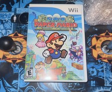 2007 Nintendo Wii Super Paper Mario Complete Case, Box Art, Game, Manual, Insert