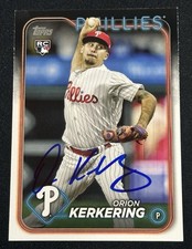 2024 Topps Series 2 Signed Orion Kerkering Autographed Auto Card Phillies RC