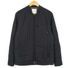 BLEND Giubbotto Bomber Uomo Taglia M Nero Poliestere Tasche Isolate Trapuntato