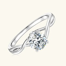 1.0ct Round Cut Lab‑Created Diamond Test Pass VVS1/D/Excellent Engagement Ring