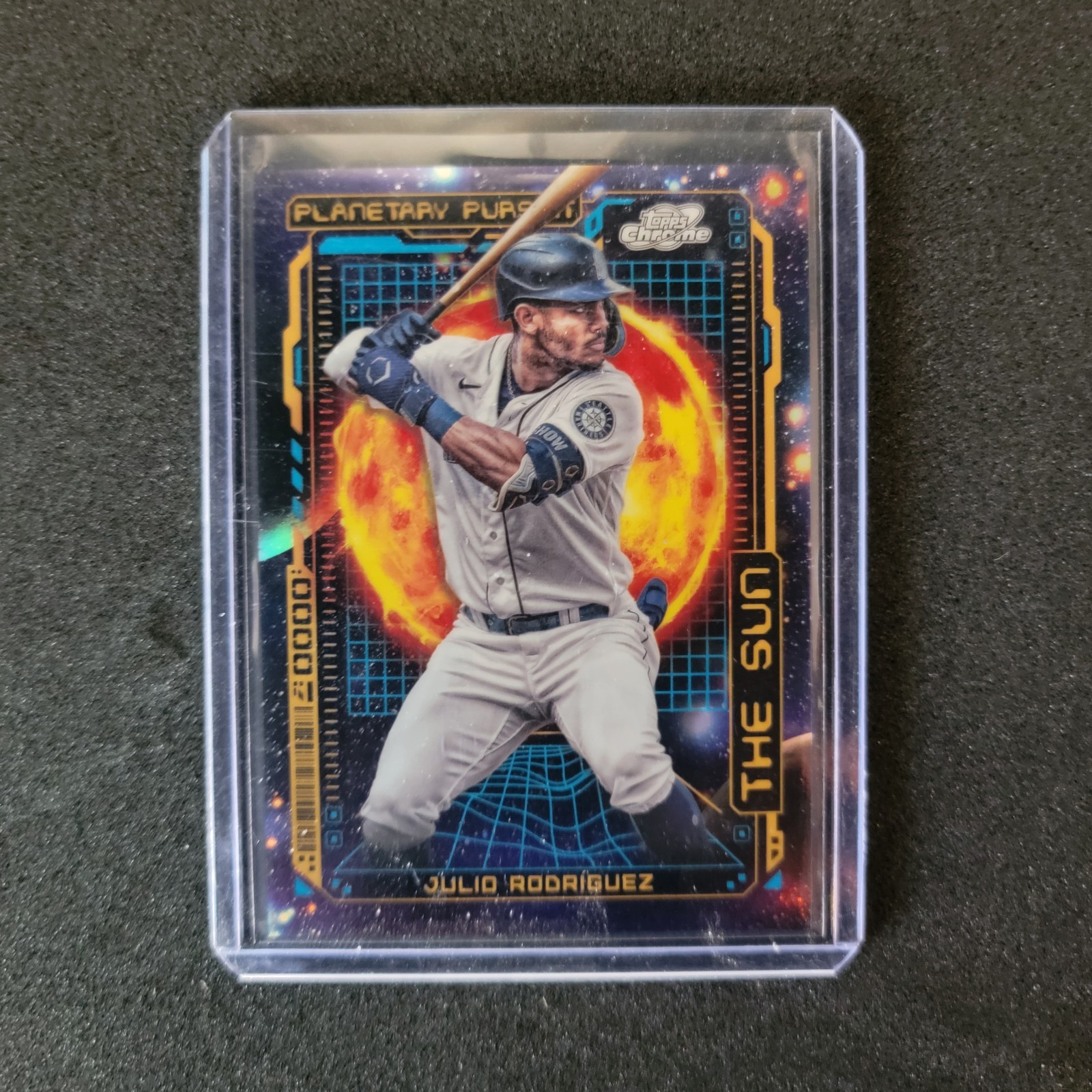2023 Topps Chrome Cosmic JULIO RODRIGUEZ Planetary Pursuit  THE SUN Mariners SP