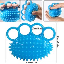 Finger Exerciser Hand Squeeze Ball+Grip Ring Kits for Arthritis Elderly Therap