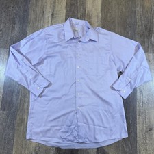 GEOFFREY BEENE Men's Sz 16 1/2 32/33 Regular Fit Wrinkle Free Dress Shirt