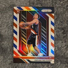 Panini 2018-19 Prizm Gary Trent Jr. #71 Red White & Blue Rookie Portland