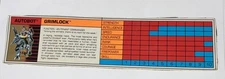 Transformers G1  Pretender Grimlock Tech Spec