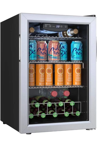 EdgeStar BWC91SS Stainless Steel 17"W 80 Can Capacity Beverage Cooler - Picture 1 of 12