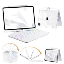 360 Wireless Bluetooth Keyboard Case for iPad Air 13 Inch / iPad Pro 12.9"