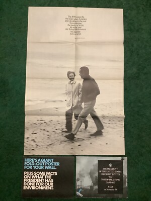 (2) President Richard Nixon Republican Posters 22x34Young Voters 1970's