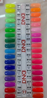 DND Gel Color New Collection #783 - 819 Thrill Ride Full Set 36 pcs (Gel Only)
