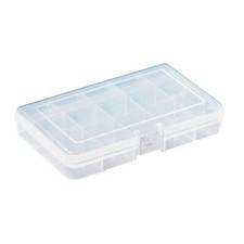 4" L x 7" H Polypropylene Transparent 15 Compartment Organizing Box - Qty 27